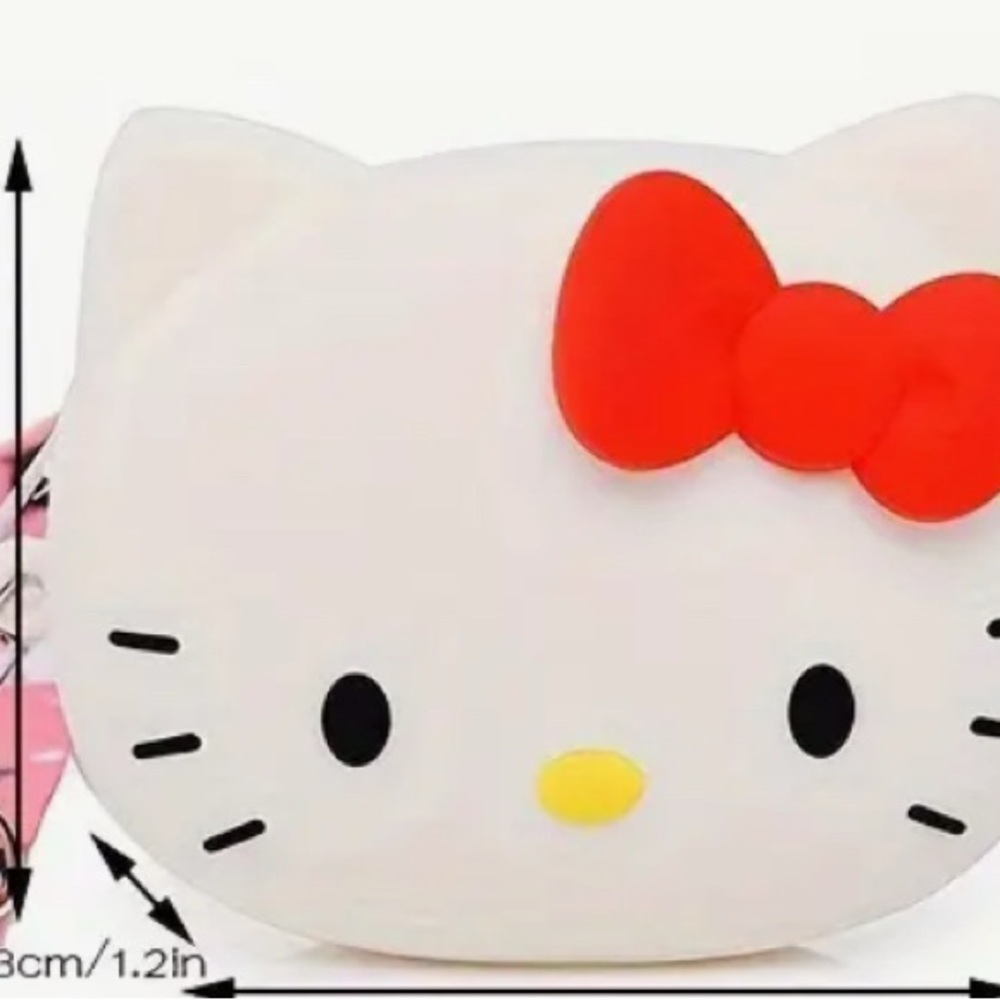 Hello Kitty White Face Crossbody with Red Bow
